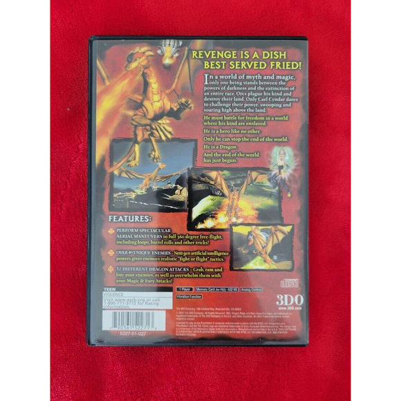 Dragon Rage (Sony PlayStation 2, 2001) 3DO PS2 Game Complete Excellent - Picture 2 of 4